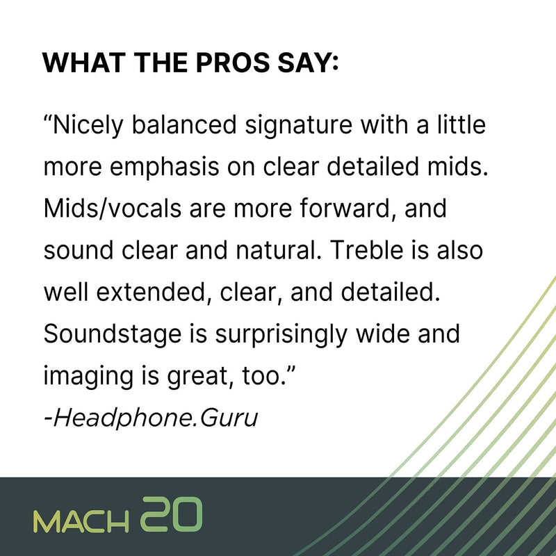 Westone Audio Mach 20 What the pros say