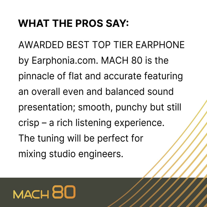 Westone Audio Mach 80 Pros Say