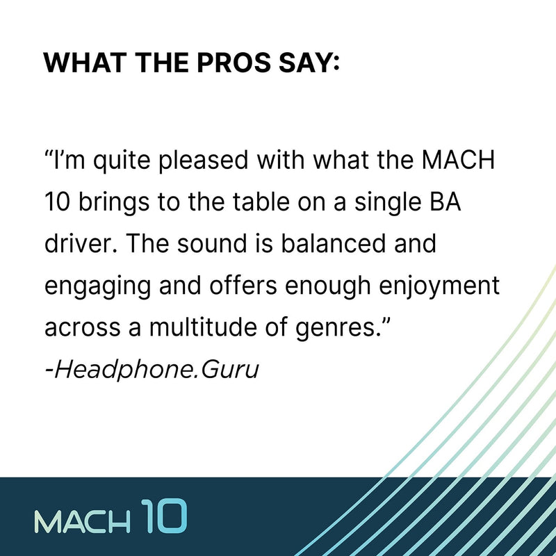 Westone Audio Mach 10 What The Pros Say