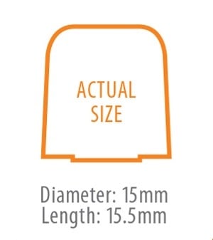Universal Foam Eartips - 15.5mm size