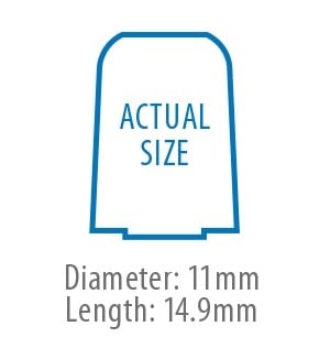 WA Ergonomic Ear Tip Technology Foam Eartips - 14.9mm size