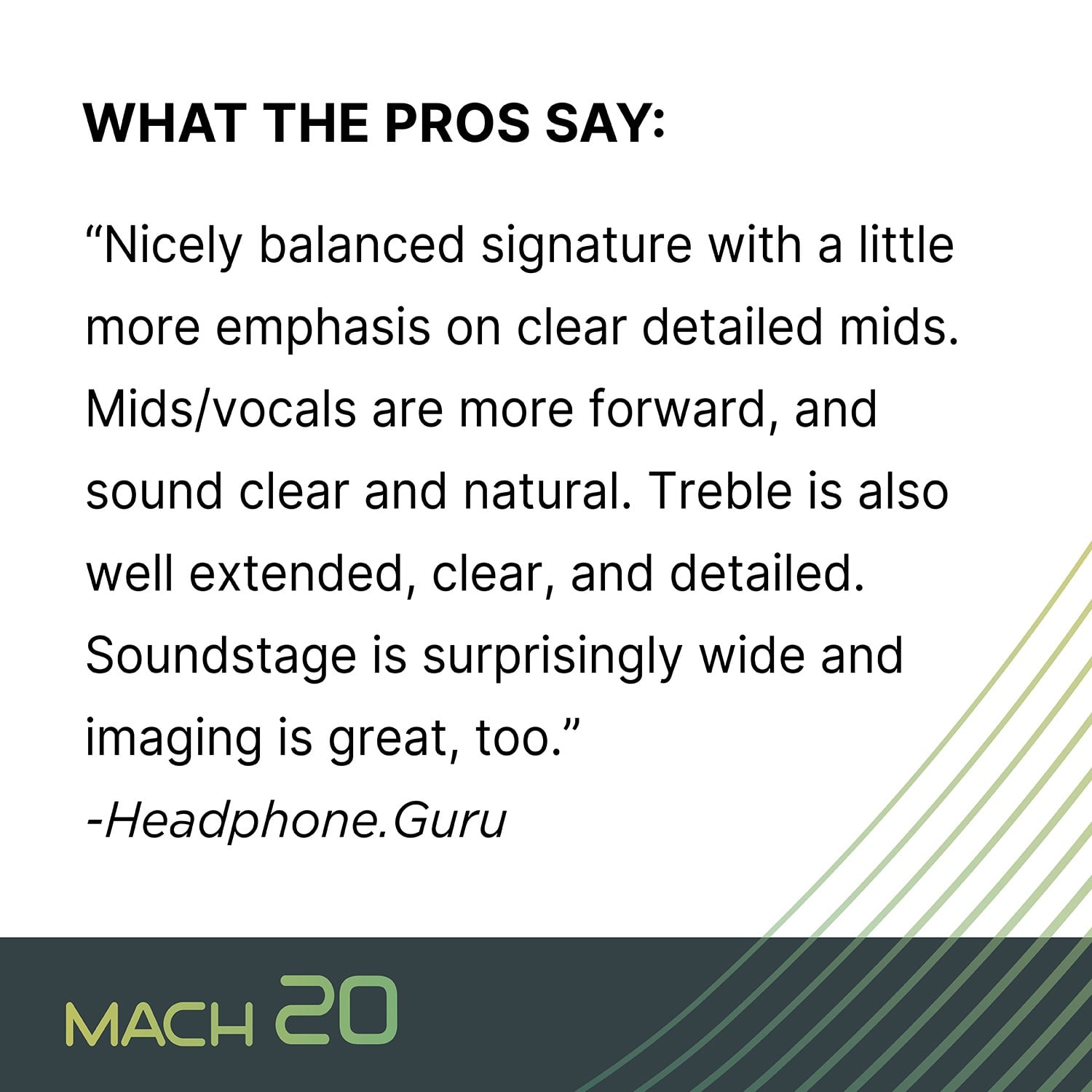 Westone Audio Mach 20 What the pros say