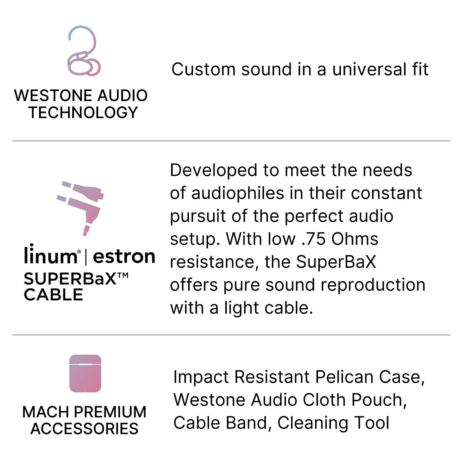 Westone Audio Mach 40 Info
